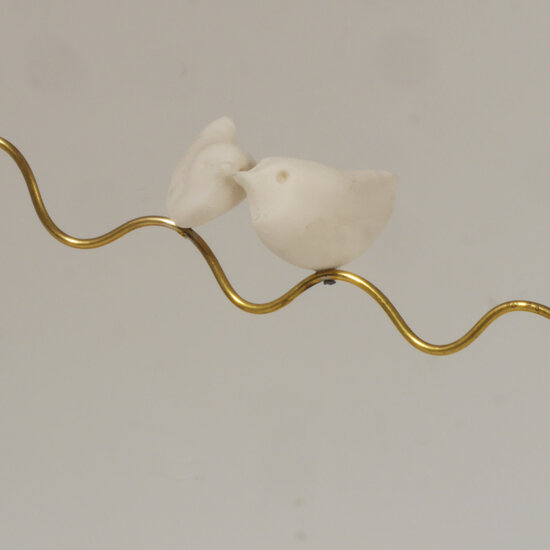 Sculptuur Laurent Tr&eacute;bout - gouden boom - arbre d&#039;or