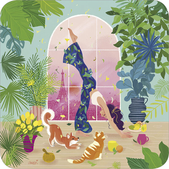 BAR315 kaart Audrey Bussi - yoga | Code 5 | Mano cards groothandel