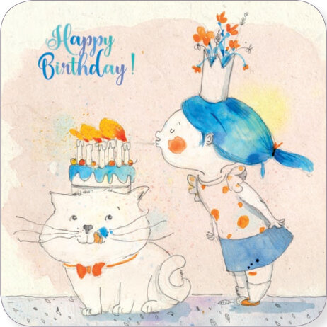 BAR317 Francesca Quatraro kaart - happy birthday | Code5 | mano cards groothandel