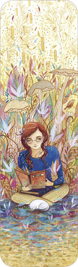 FB242 Jehanne Weyman boekenlegger - lezen in de natuur | Code5 | mano cards groothandel