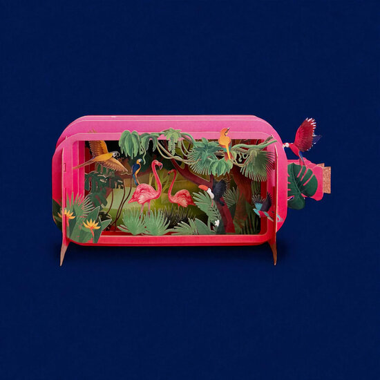 MIB358 Message in a Bottle kaart - jungle