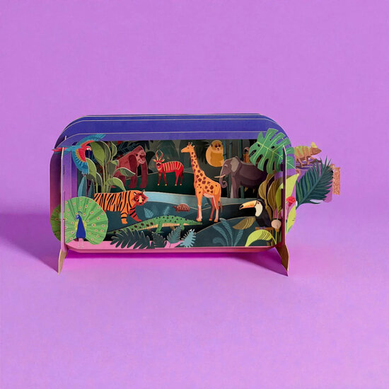 MIB360 Message in a Bottle kaart - jungle en giraffe | mano cards groothandel