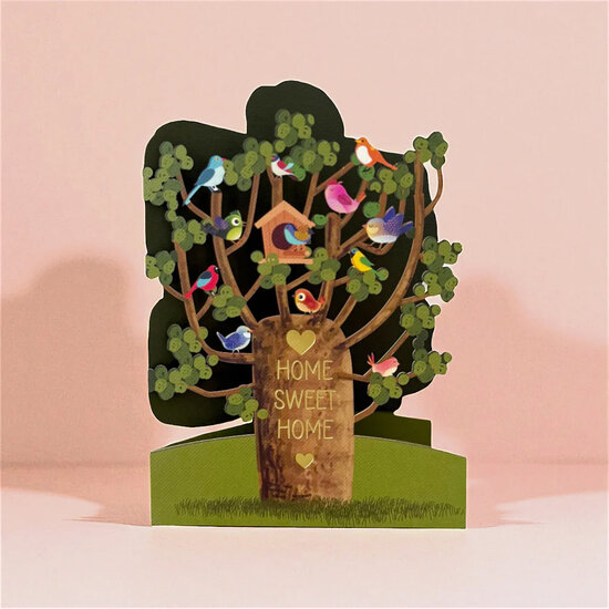 AL297 Laser uitgesneden wenskaart - home sweet home | Alljoy design | Mano cards groothandel