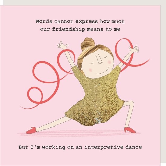 GF611 &ndash; Rosie made a thing wenskaart - friendship dance | Mano cards groothandel