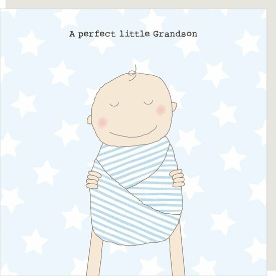 GF584 &ndash; Rosie made a thing wenskaart - perfect grandson | Mano cards groothandel