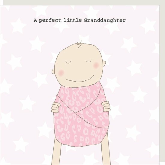 GF585 &ndash; Rosie made a thing wenskaart - perfect granddaughter | Mano cards groothandel