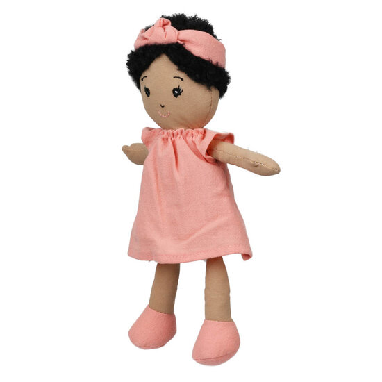 WB001042 Wilberry Dolls - Koraal roze jurk