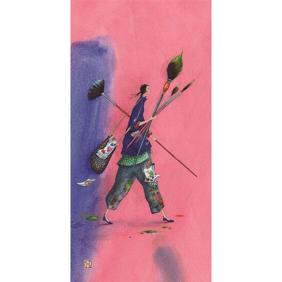 QB25146 wenskaart ga&euml;lle boissonnard - leven in kleur | mano cards groothandel