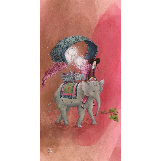 QB25149 wenskaart ga&euml;lle boissonnard - ergens anders | mano cards groothandel