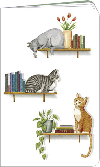 KLG004 Schrift van Mila - katten op ereplaats (11 x 17,8 cm) | Mano Cards Groothandel