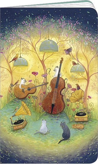 KLG007 Schrift van Jehanne Weyman - concert in maanlicht (11 x 17,8 cm)| Mano Cards Groothandel