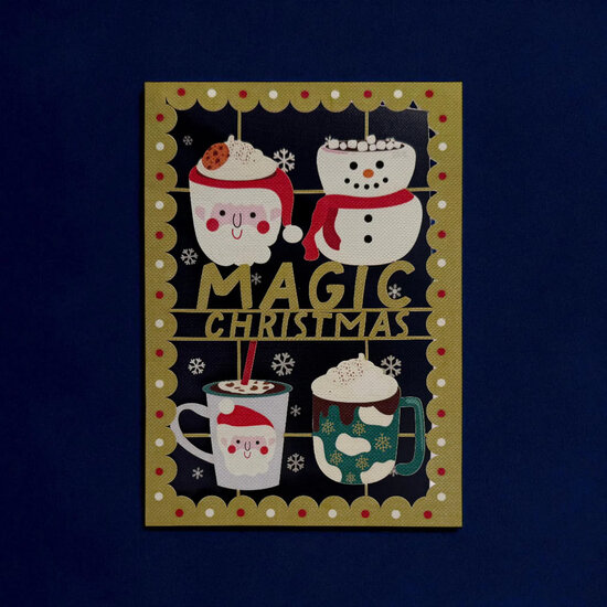 cms062 lasergesneden kerstkaart - magic christmas | Alljoy design | Mano cards groothandel
