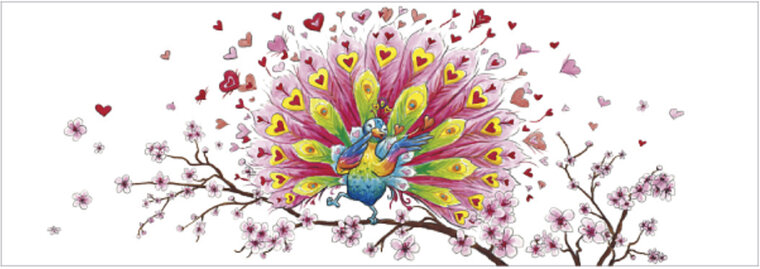 CT382 Cache-Cache uitklapbare kaart - de pauw