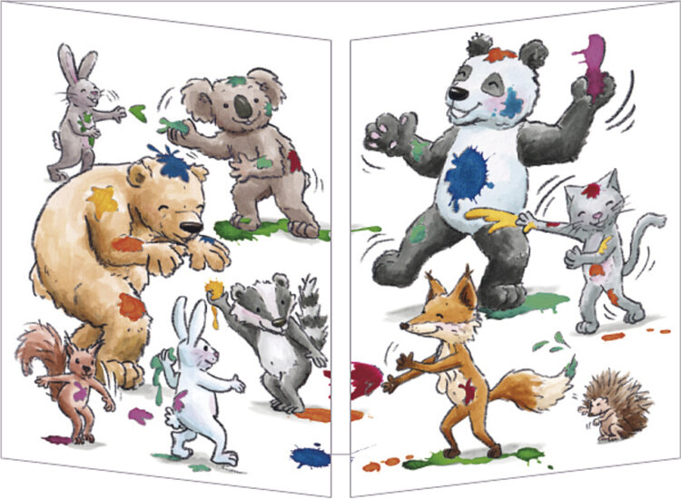 CT383 Cache-Cache uitklapbare kaart - paintball | Code 5 | Mano cards groothandel