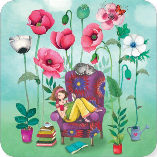 BAR297 Mila kaart - boek lezen| Code5 | Mano cards groothandel