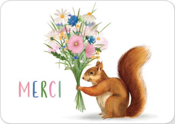 C050 Rosie Hilyer ansichtkaart - merci | Code 5| mano cards groothandel