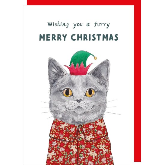 xTT011 &ndash; Rosie made a thing - Tipp Top kerstkaart - furry christmas | Mano cards groothandel