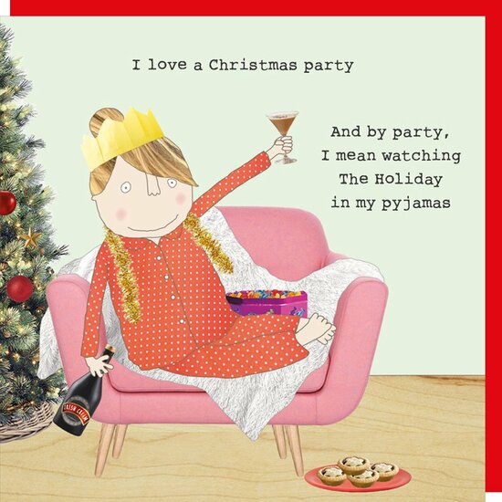 xGF123 &ndash; Rosie made a thing kerstkaart - xmas party | Mano cards groothandel