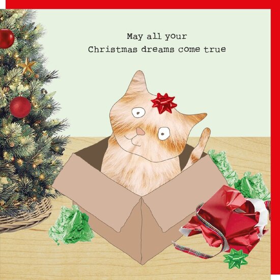 xGF129 &ndash; Rosie made a thing kerstkaart - xmas dreams | Mano cards groothandel