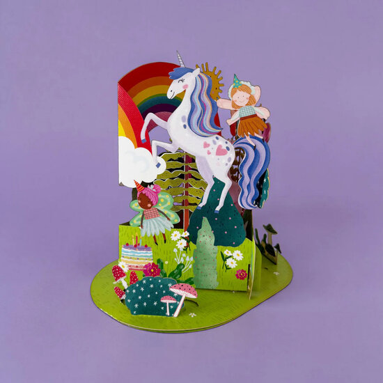 LTC005 3D pop-up kaart Little Moments - eenhoorn
