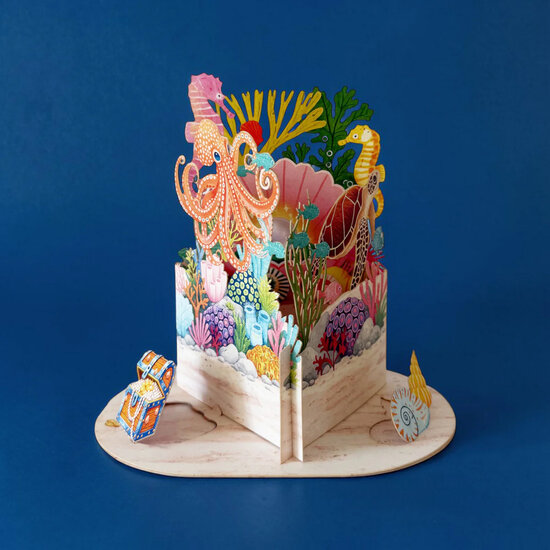 LTC006 3D pop-up kaart Little Moments - oceaan