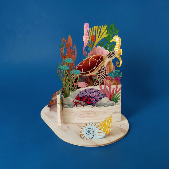 LTC006 3D pop-up kaart Little Moments - oceaan