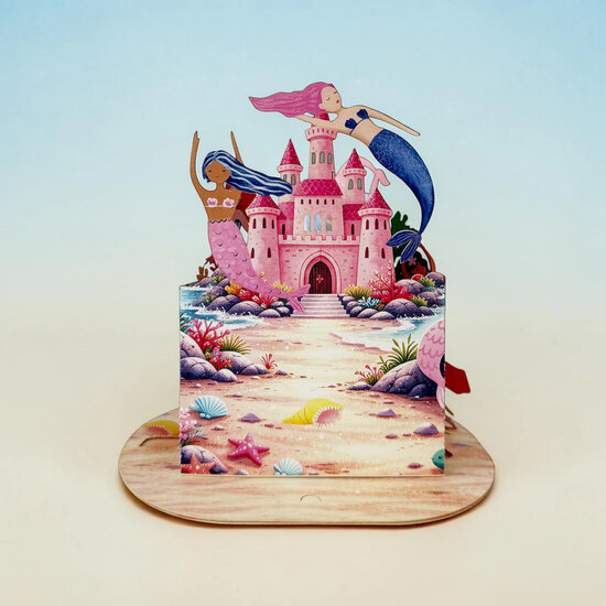LTC009 3D pop-up kaart Little Moments - zeemeermin