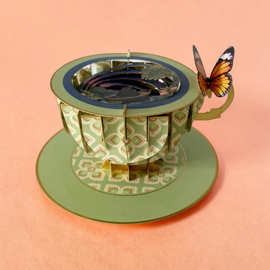 TEA031 a Cup of Tea kaart - boottocht in maanlicht | mano cards groothandel
