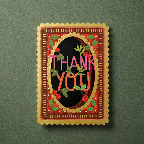 AL332 Laser uitgesneden wenskaart - thank you | Alljoy design | Mano cards groothandel