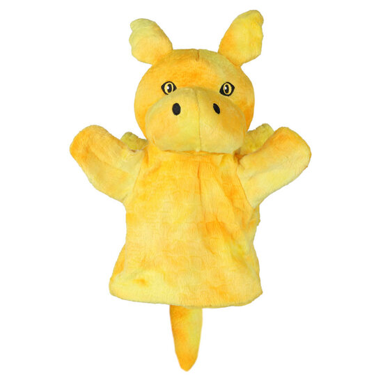 PC004644 Draak geel - handpop eco | The Puppet Company | Mano cards groothandel