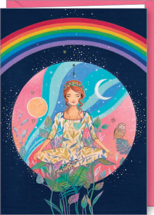 D199 - wenskaart Jehanne Weyman - moment in het universum | Code5 | Mano cards groothandel
