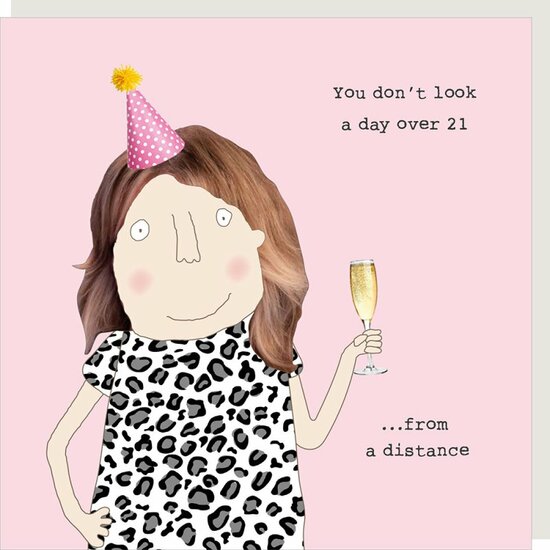 GF626 &ndash; Rosie made a thing wenskaart - distance | Mano cards groothandel