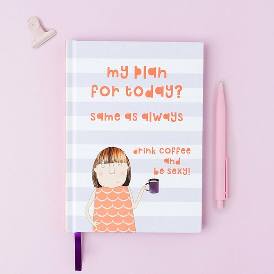 NBK006 Notitieboek Rosie made a thing - plan for today  (15 x 21,5 cm) | mano cards groothandel