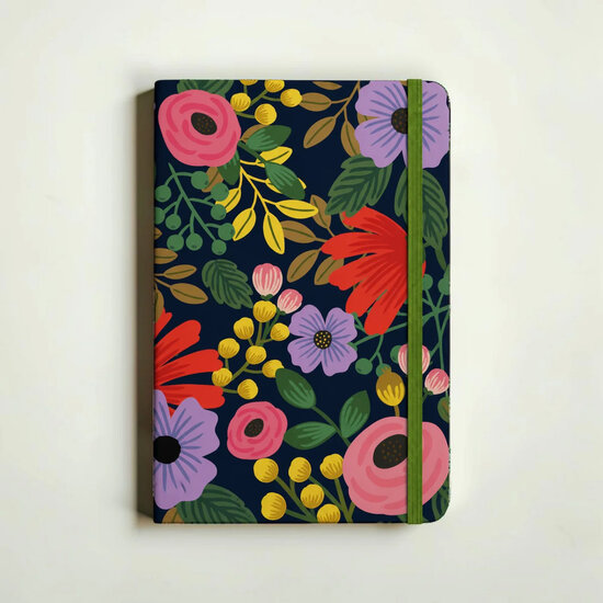 VOL4 - luxe notitieboek A5 (14,8 x 21 cm) - bloemen