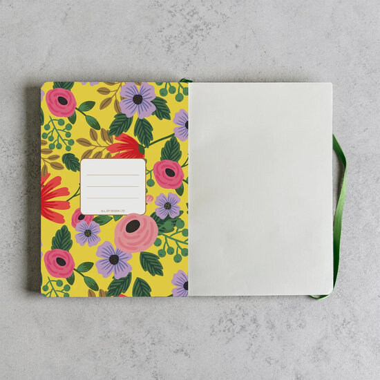 VOL4 - luxe notitieboek A5 (14,8 x 21 cm) - bloemen