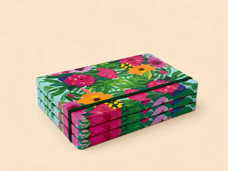 VOL5 - luxe notitieboek A5 (14,8 x 21 cm) - zomerbloemen