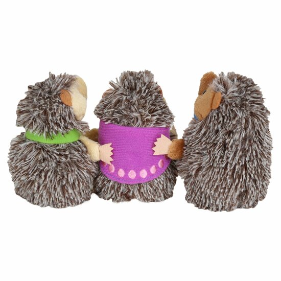 PC003040 egel winterslaaphuis en 3 vingerpoppen