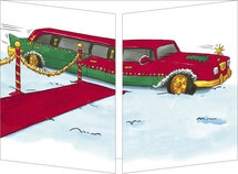 kerst CT124 Cache-Cache uitklapbare kaart - limousine