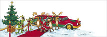 kerst CT124 Cache-Cache uitklapbare kaart - limousine