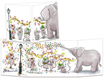 kerst CT149 Cache-Cache uitklapbare kaart - happy new year