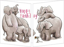 CT352 Cache-Cache uitklapbare kaart - happy birthday - cadeau