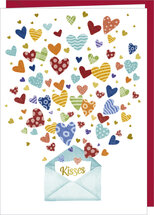 D010 - wenskaart Rosie Hilyer - kisses