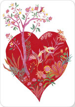 C115 Izou ansichtkaart - rood hart