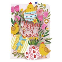 AL085 Laser uitgesneden paaskaart - happy easter