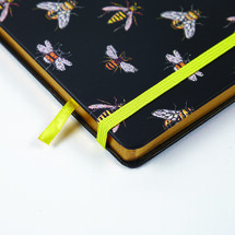 HA005-004 Bijen - luxe notitieboek A5 (14,8 x 21 cm)