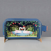 MIB239 Message in a Bottle kaart - zwanen