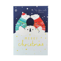 cms044 lasergesneden kerstkaart - merry christmas to the one i love