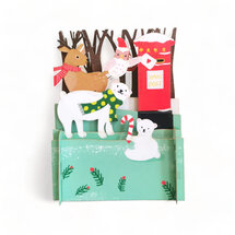 xpop040 pop-up kerstkaart - xmas post