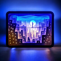 LLL006 lightbox - lopen over touw