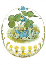16009 ansichtkaart Elsa Beskow - kinderen